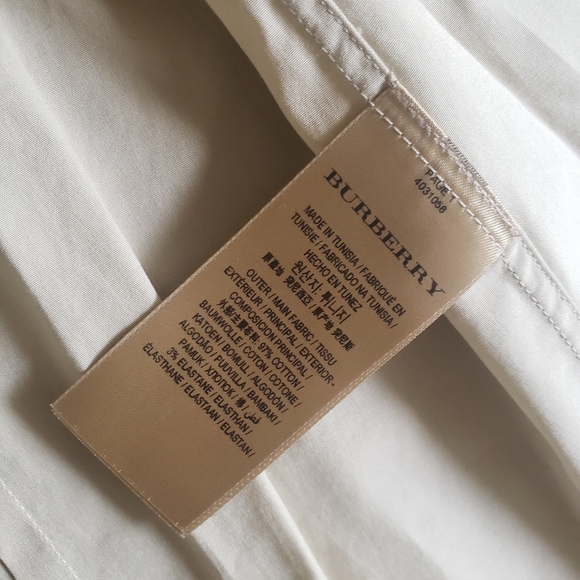 BURBERRY BUTTON DOWN WOMEN COTTON SHIRT - Picture 6 of 8